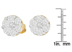 Gold Diamond Stud Earring