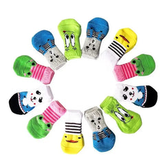 Christmas Pet Dog Socks Santa Claus Elk Snowflake Indoor Cat Dogs Socks Teddy Bear Small Dog Leg Warmers Cat Shoes