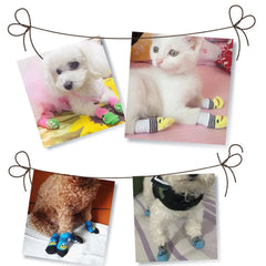 Christmas Pet Dog Socks Santa Claus Elk Snowflake Indoor Cat Dogs Socks Teddy Bear Small Dog Leg Warmers Cat Shoes