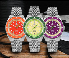 San Martin Original Design Fashion GMT 39.5mm Men Sports Watch Japan NH34 Automatic Mechanical Waterproof 100m SN0116 Reloj