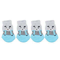 Creative Pet Supplies Pet Dog Puppy Cat Shoes Slippers Non-Slip Socks Pet Cute Indoor For Small Dogs Cats Snow Boots Socks