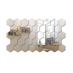 Hexagon Wall Mirror Sticker